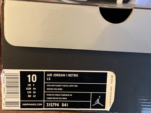 Air Jordan 1 Retro LS Stealth - Sneakerdisciple